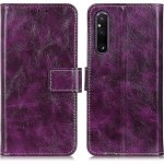 VSECHNONAMOBIL 59015 RETRO Peněženkový obal Sony Xperia 1 V fialový – Zboží Živě