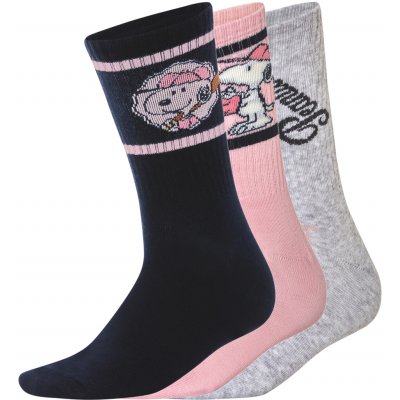 Dámské 3 páry navy modrá šedá růžová – Zboží Dáma Dámské 3 páry navy modrá šedá růžová – Zboží Dáma