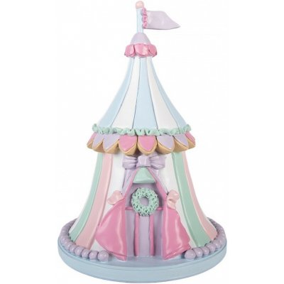 Vánoční dekorace figurka cirkusový stan Pastel Christmas Chic - Ø 20*29 cm - Clayre & Eef – Hledejceny.cz