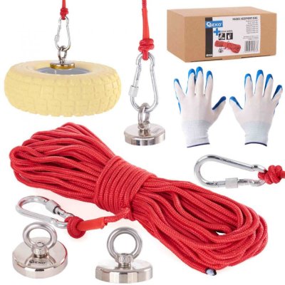 GEKO Magnet fishing neodymový 85kg pro lovce pokladů G02426 – Zboží Mobilmania