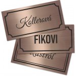 Štítek na schránku i na dveře - BRONZOVÁ – Zboží Dáma