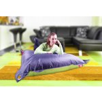 BeanBag 189x140 duo limet dark gray – Zboží Dáma