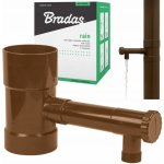 Bradas Sběrač dešťové vody s ventilem 80 mm hnědý – HobbyKompas.cz