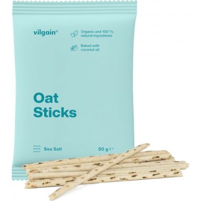 Vilgain Oat Sticks BIO mořská sůl 50 g – Zboží Dáma