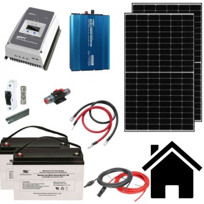 VSelektro Solární sestava Mušov II 2 x 460 Wp a AKU 2x250Ah – Zboží Mobilmania