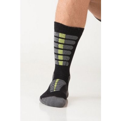 Nanosilver Letní trekingové ponožky se stříbrem Černo-zelená