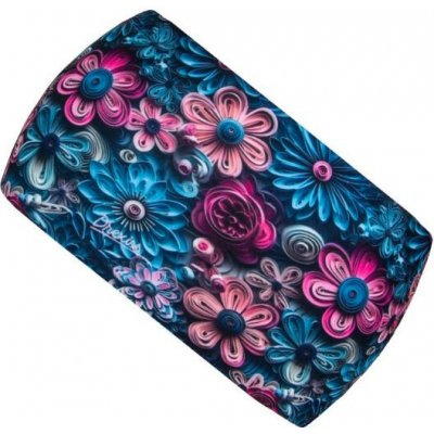 Drexiss Drexiss funkční čelenka Art Flowers Pink – Zboží Dáma