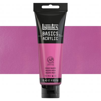 Liquitex Basics umělecká barva akrylová střední magenta 118 ml 1046500 – Hledejceny.cz