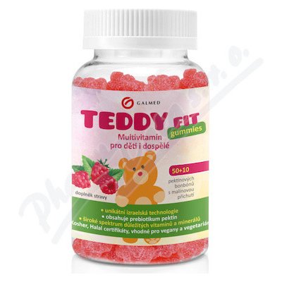 ForFit TeddyFit gummies s malin. příchutí 50+10 ks