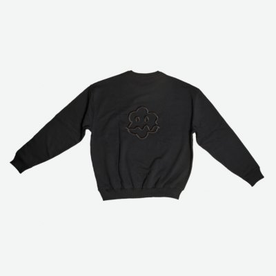 Černá mikina Smiley s černou výšivkou – Hledejceny.cz