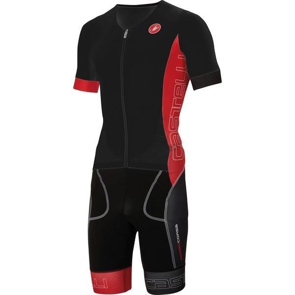 Triatlonová kombinéza pánská Castelli Free Sanremo Suit SS black/red od 3  990 Kč - Heureka.cz