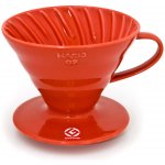 Dripper Hario V60 (VDC-02W) - keramický, velikost 2, červený