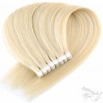 Vlasové PU pásky MINI Tape in na prodlužování vlasů 30cm 60 platina – Zboží Dáma
