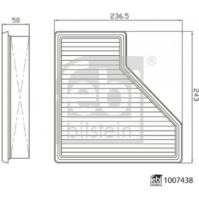FEBI BILSTEIN Vzduchový filtr 1007438 – Hledejceny.cz