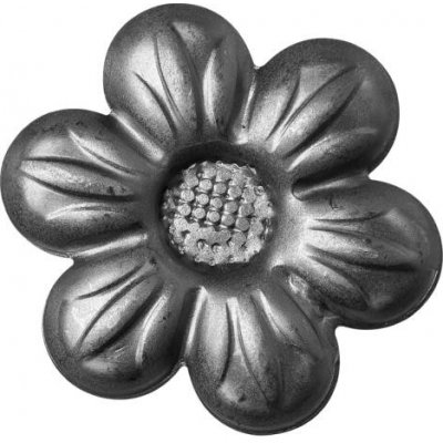 PSG Ozdobný květ pro kovaný plot, bránu a zábradlí 50.009, 60 x 2 mm