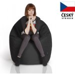 CrazyShop sedací vak Hruška Mega černá – Zboží Dáma