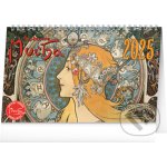 NOTIQUE Stolní Alfons Mucha 23,1 x 14,5 cm 2025 – Hledejceny.cz
