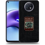 Picasee silikonový černý obal pro Xiaomi Redmi Note 9T - EMERGENCY – Zboží Živě