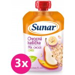 Sunar kapsička Ovocná kašička mix ovoce oves 120 g – Zboží Dáma