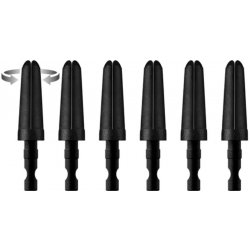 Harrows Carbon 360 - spare tops - Pack 6 - black