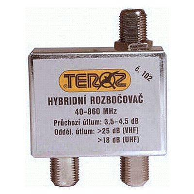 TEROZ Rozbočovač 102XP, 2x 3,5dB – Zboží Živě