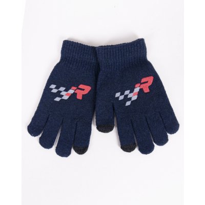 Rukavice prstové YO RED0108C modré – Zboží Mobilmania