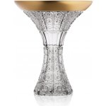Bohemia Crystal Ručně vyráběná a ručně broušená váza se zlatem 305mm – Hledejceny.cz