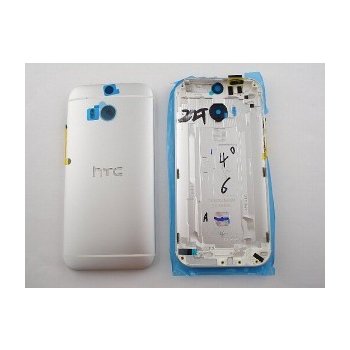 Kryt HTC One M8 zadní stříbrný