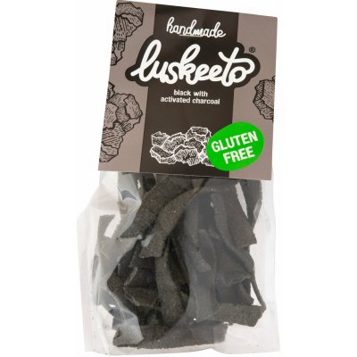 Ekolusk Luskeeto Luštěninové Krekry černé s aktivním uhlím 70 g – Hledejceny.cz