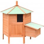 vidaXL Kurník 126 × 117 × 125 cm masivní borové a jedlové dřevo 9799.170645 – Sleviste.cz