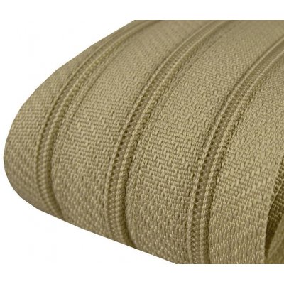 Zip spirálový 3 mm - metráž - různé barvy Zip spirálový 3 mm: 295 Béžovozelená – Zboží Mobilmania