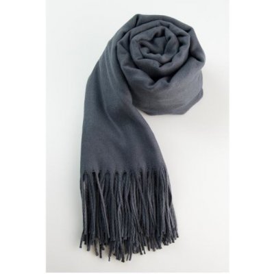 Dámská pašmína z jehněčí vlny tmavě šedá – Hledejceny.cz