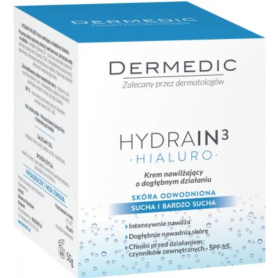 Dermedic H3 Hydr. krém s hloubkov. účinkem SPF15 50 g