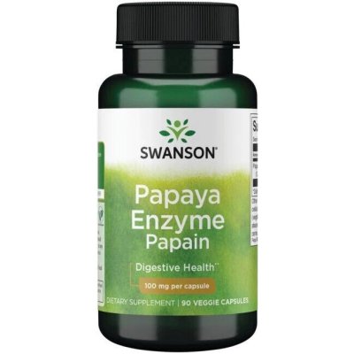 Swanson Papain Papaya Enzyme 100 mg 90 kapslí – Hledejceny.cz