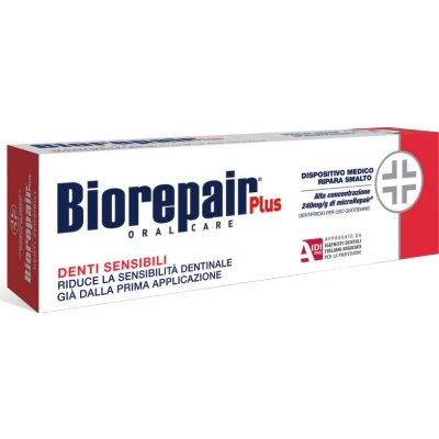 Biorepair Plus Sensitive pasta obnovující zubní sklovinu pro citlivé zuby 75 ml – Zboží Mobilmania