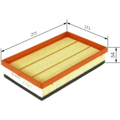 Vzduchový filtr BOSCH F 026 400 041 – Hledejceny.cz