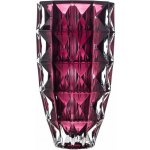 CRYSTALITE BOHEMIA KŘISTÁLOVÁ VÁZA BOHEMIA DIAMOND BURGUNDE 280 MM – Sleviste.cz