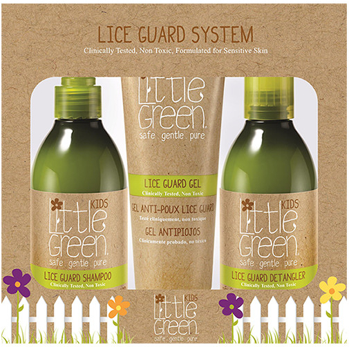 Little Green Lice Guard System šampon proti vším 240 ml + kondicionér proti vším 240 ml + gel proti vším 125 ml dárková sada