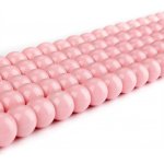 Skleněné korálky - odstíny světle růžové - ∅ 6 mm - 10 ks – Sleviste.cz