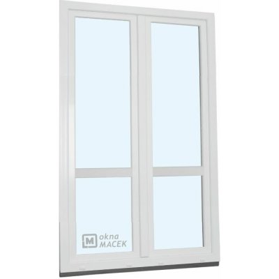 Kömmerling balkonové dveře 70 AD O+OS klapačka s příčkou pravé bílá 120 x 220 cm jednostranná klika + madýlko + PVC rám – Hledejceny.cz