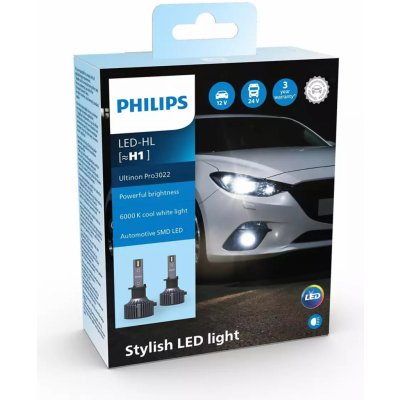 Philips Ultinon Pro3022 HL H1-LED P14,5s 12/24V 20W 11258U3022X2 2 ks