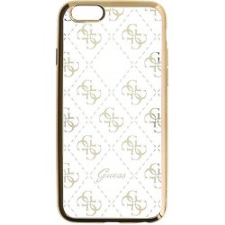 Pouzdro Guess 4G TPU silikon Apple iPhone 5, iPhone 5S, iPhone SE zlaté