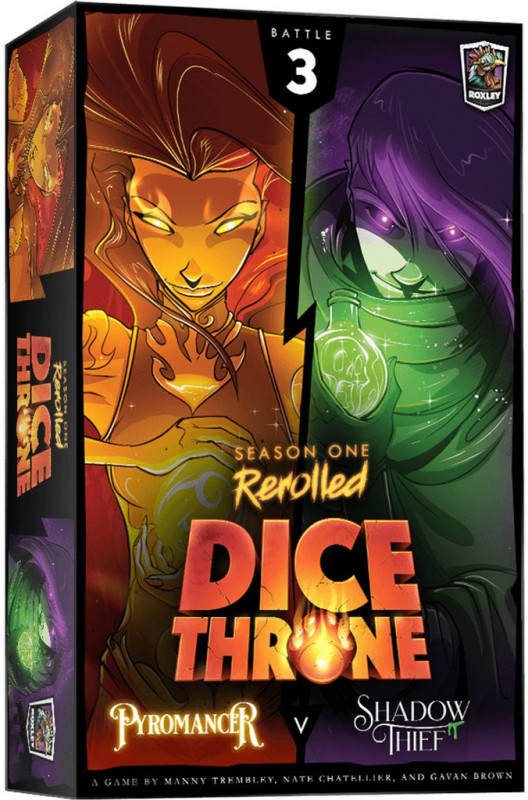 Roxley Games Dice Throne: Season One Rerolled Pyromancer vs. Shadow Thief