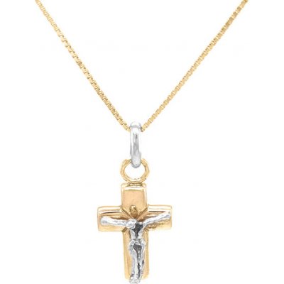 Beny Jewellery Zlatý Kříž s Ježíšem Kristem 7151439