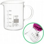 Sklo kádinka Simax s rukojetí, nízká, 600 ml – Hledejceny.cz