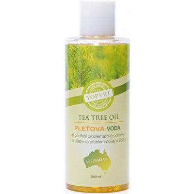 Topvet Tea Tree Oil pleťová voda s měsíčkem, panthenolem a zinkem 100 ml – Zboží Mobilmania