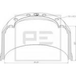Brzdový buben BPW 420x200 výška 287mm 4113 | Zboží Auto