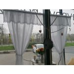 Hotová záclona - set: 2 ks závěsy + 1 ks volán s krajkou 2ks závěs+volán – Hledejceny.cz