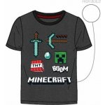 MOJANG tričko s krátkým rukávem minecraft TNT tm. šedé – Zboží Dáma