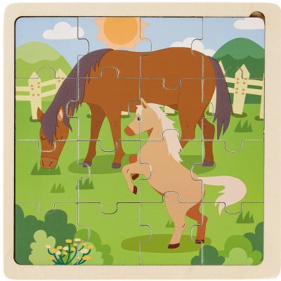 Playtive puzzle kůň